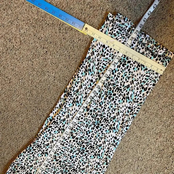 Just Be Leopard Print Soft Casual Pull On Pants Pj Pants Women Plus Size 2X - Picture 3 of 5